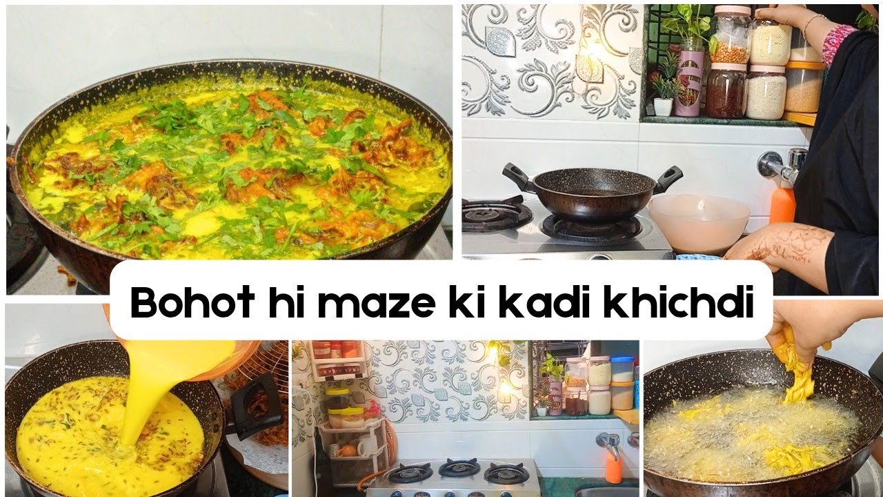 Aajka🍛 Dinner | Easy Kadi Khichdi Aur thoda Dress designing | Comfort Food At Home 
