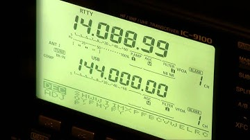 Icom IC-9100 RTTY Decoder Demonstration