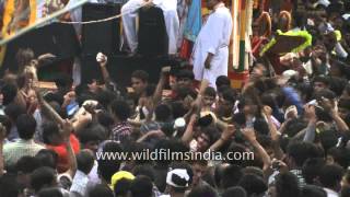 Large Holy Crowd Gathered For Jagannath Rath Yatra In Delhi