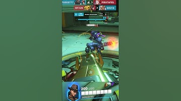 Fighting over the last checkpoint for payload with Ashe #shorts #gaming #overwatch2 #overwatch #ow2