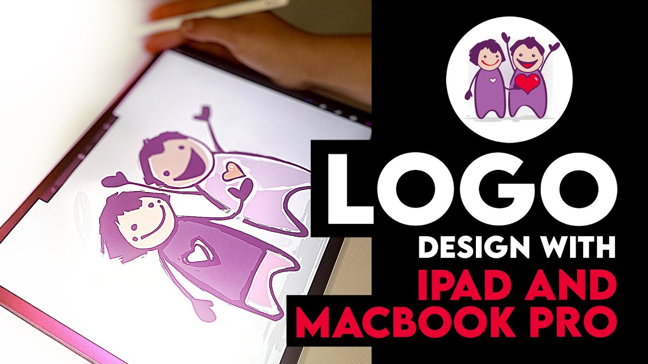 Cute Logo Design with Procreate on Ipad and Macbook pro