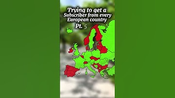 Trying to get a Subscriber from every European country Pt. 5 #europe #subscribers #map #geography
