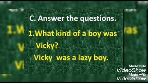 FOURTH STD- THE TRICK ROBOT - BOOK BACK EXERCISE PG:81 & 82