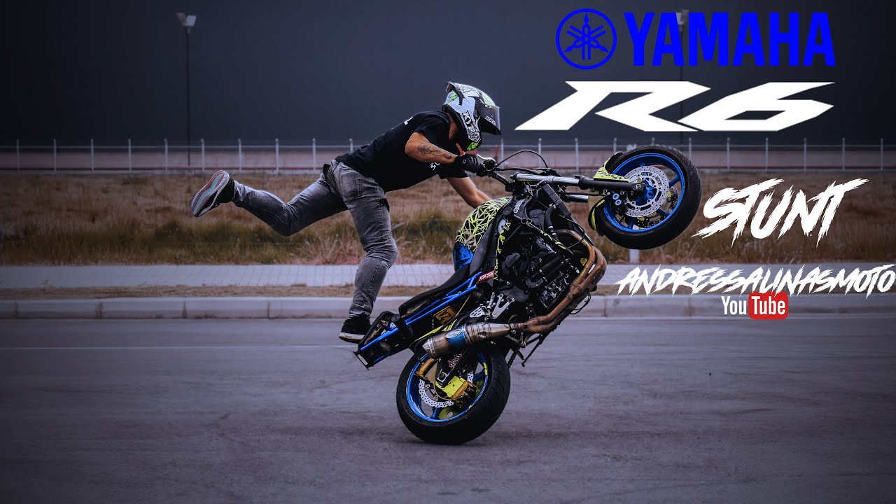 STUNT con la BESTIA 🐉 : Yamaha R6S /ARTESANOSTUNT - YouTube