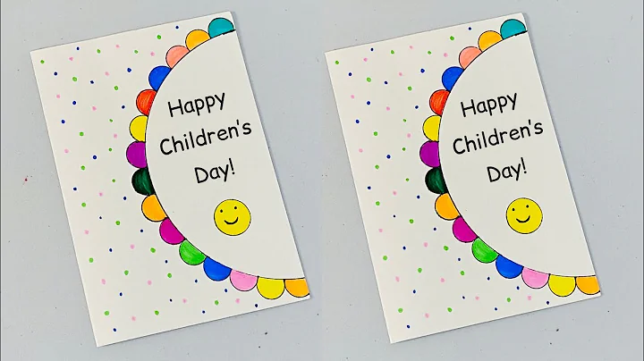 🥰DIY-Cute CHILDREN’S DAY Card🥰 without Glue & Scissors | White Paper Children’s Day Greeting Card