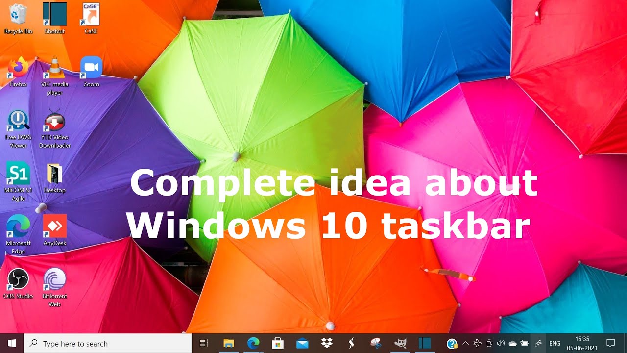 How to customize windows10 taskbar| Windows10 taskbar ko keyse ...