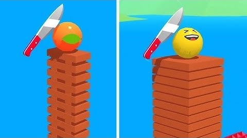 Slice It All Gameplay 🔪🍅🍑_Very satisfying and Relaxing Gameplay Video 🔥