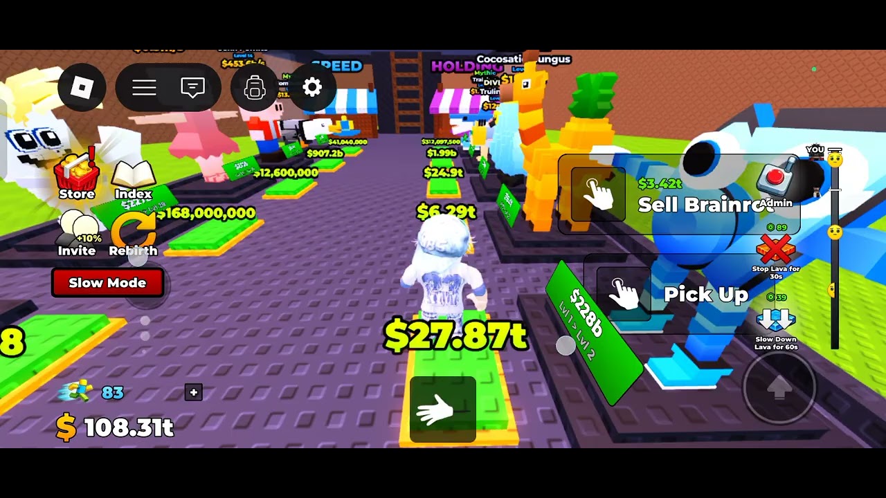 Igram Escape Rising Lava For Brainrots!!! epizoda 2 