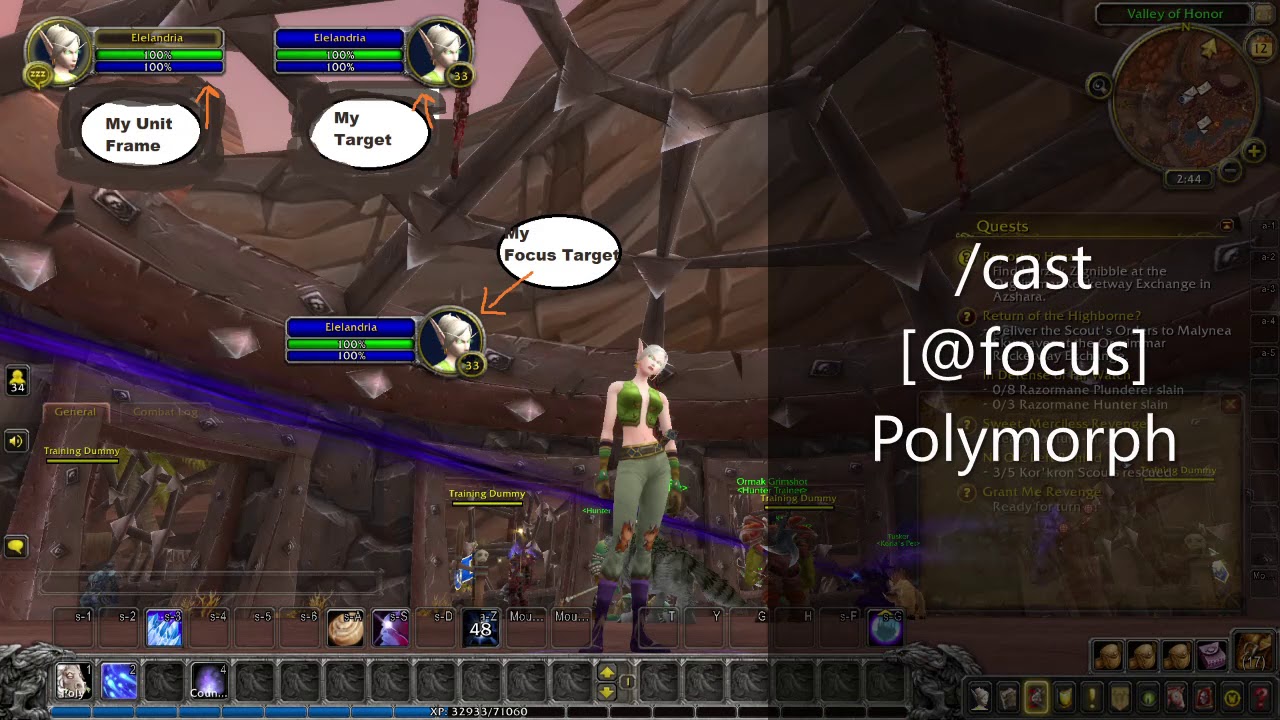 PvP Training 1 Focus Target and Focus Macros YouTube