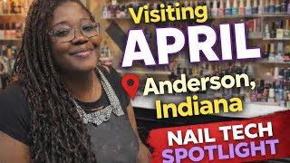 ✨Behind the Nails with April 💅🏾 | Anderson, Indiana Nail Tech Interview | Booked, Blessed &Burnt Out