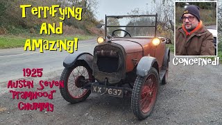 Terrifying and amazing! Driving a vintage 1925 Austin Seven. In Winter...
