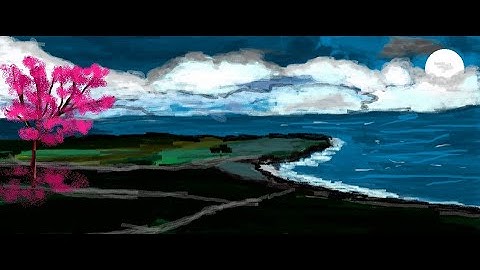 Learn How to Paint on MS Paint || Full Paint Along Tutorial || Scenery