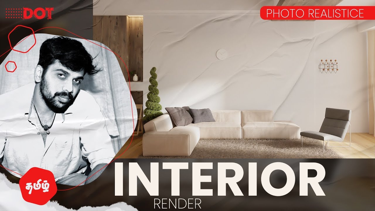 3ds max + Vary Interior Model and Final rendering Tutorial in Tamil # ...