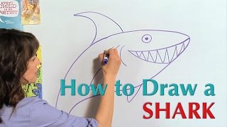 How To Draw A Shark - Great Artist Mom - Guided Drawing