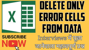 How to Delete Error Cells in Excel || How to Highlight Error cells in a Data ||