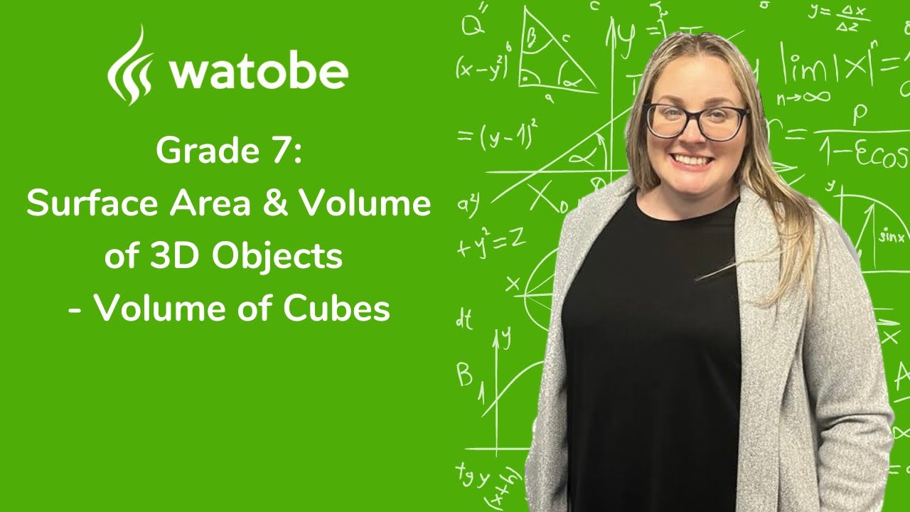 Grade 7 - Surface Area & Volume of 3D Objects (volume of cubes) - YouTube