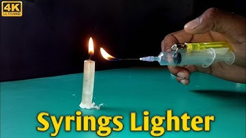 How to make Blow Torch using Lighter And a Syringe🔥🔥