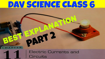 DAV SCIENCE CLASS 6 CHAPTER 11 Electric Current and Circuits | PART 2 BY EDUMAGNET