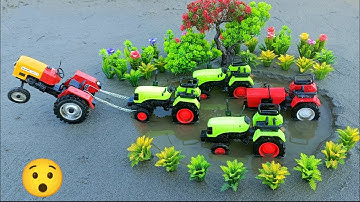 Diy tractor stuck in mud mini science project | diesel engine | water pump #13 | rv Hacks creator