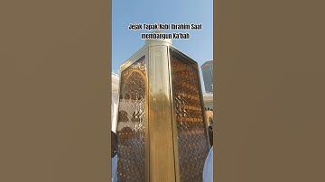 Jejak Tapak Nabi Ibrahim saat membangun Ka