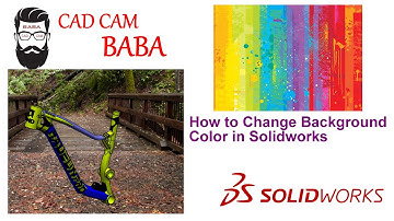 How to change Background Color in Solidworks