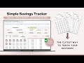 Savings tracker google sheets spreadsheet  the cutest way to track your savings