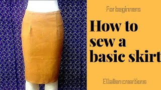 How to sew a basic skirt