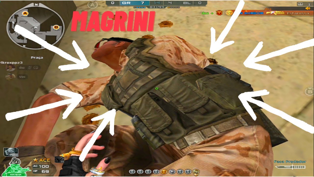 JOGUEI SALINHA CONTRA O CLÃ DO MAGRINI!  (CROSSFIRE AL)