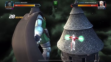 Marvel Contest Of Champions Korg node 23 easy solo with Havok Alliancer war