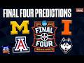 Mully &amp; Haugh share their Final Four predictions ahead of Michigan-Arizona, Illinois-UConn matchups