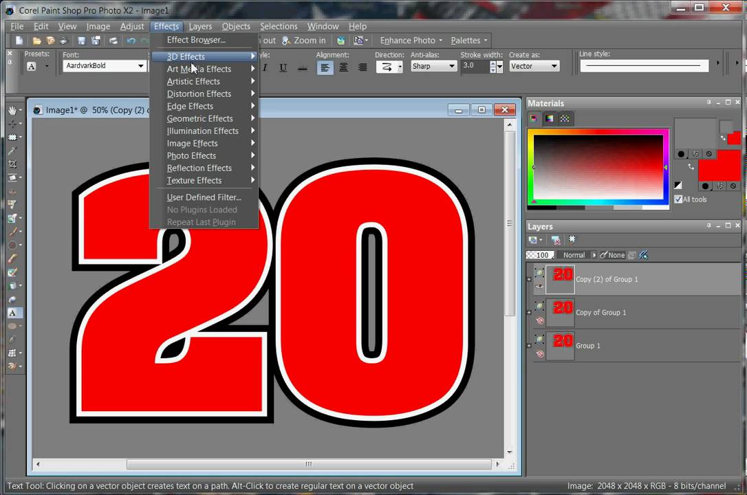 How to Make Layered Numbers in PSP YouTube