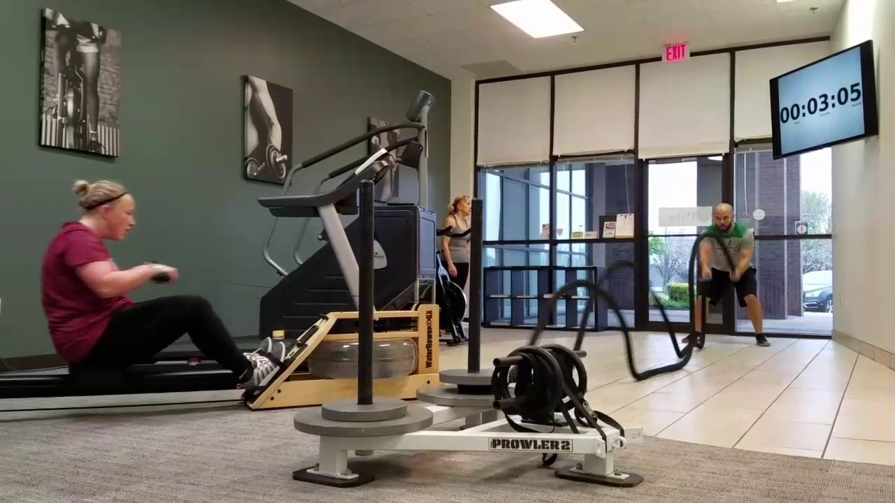 Battle Ropes Or Rowing Machine Battle Ropes and Rowing Superset Workout for Biceps, Triceps, Shouders ...