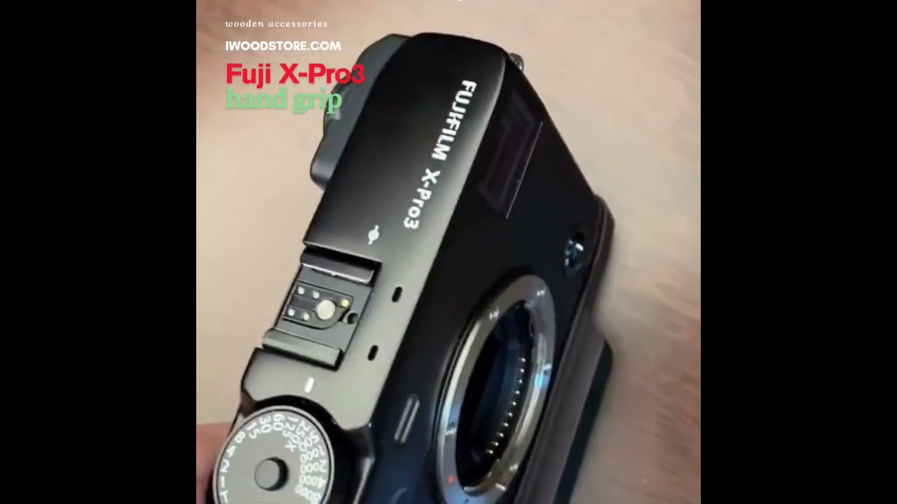 Real Wood Fuji X-Pro3 Grip 🌳 Walnut, Ebony, Rosewood 🔥