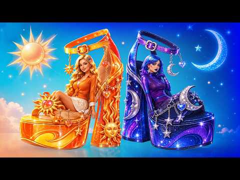 Day Girl vs. Night Girl! Extreme Glow Up to Become Popular at School
