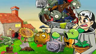 ME AND ZOMBIES TOGETHER VS PLANTS ► Plants vs. Zombies #22 PvZ