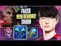 FAKER FIRST TIME NEW SWAIN REWORK! - T1 Faker Plays Swain MID vs Leblanc! | Season 2022