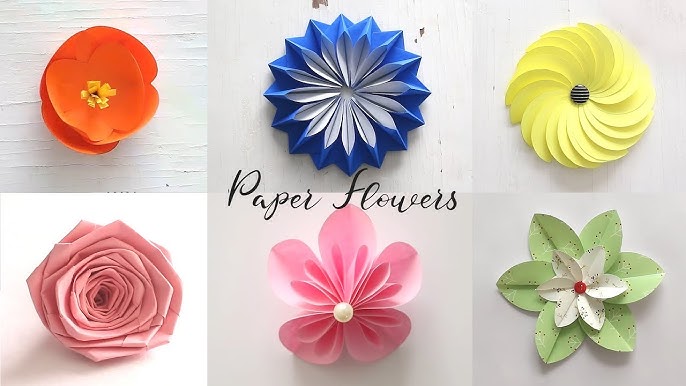 DIY Mini Paper Flowers 🌸 How to Make Small Paper Flower Easy 🌸 Tiny Paper  Crafts