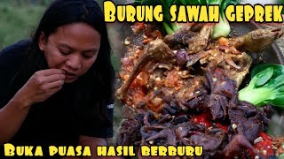 BUKA PUASA DI ALAM BURUNG SAWAH GEPREK SAMBAL KENCUR