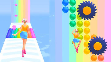 Fidget Run Arcade Runner Game💃🏻 🌈🌈 Level #1  All Level Gameplay (Android iOS)