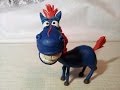 Новогодний Синий Конь Юлий. How to make a Christmas blue horse of plasticine.