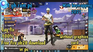 free fire download in pc | low end pc | gameloop | No lag | best emulater ob28 update free fire 2021 screenshot 5
