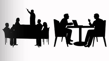 Free PowerPoint Business Meetings Silhouettes
