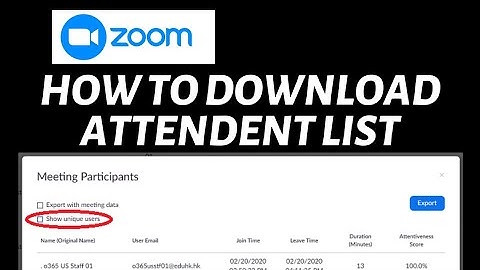 How To Download Attendant List on Zoom | Zoom Tutorial