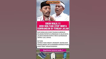 BIKIN MALU.!!! KDM STOP MINTA SUMBANGAN DI TENGAH JALAN