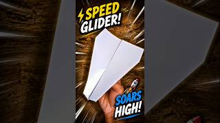Speed Glider Paper Plane 🚀 | Soars High & Flies Far! ✈️ #shorts #origami #paper #diy #tutorial