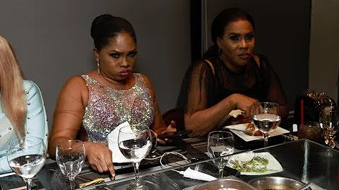 Liz Da Silva, Faithia Balogun, Bimbo Thomas And Others Eating And Having Fun At Abimbola's Party