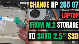 How To Upgrade HP 255 G7 laptop M.2 Storage To SATA 2.5&quot; SSD Drive