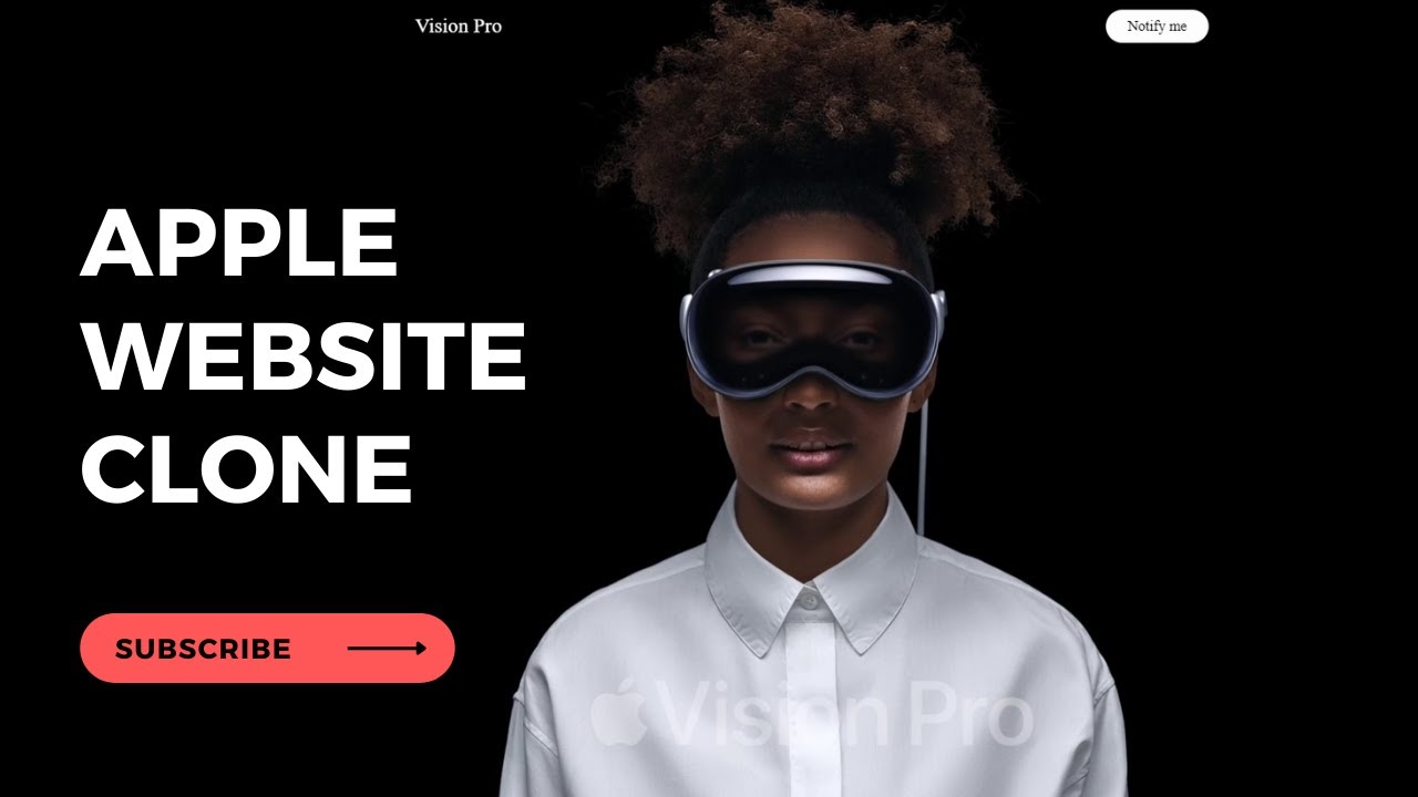Apple Vision Website Clone Project | HTML CSS JS | Github Link - YouTube