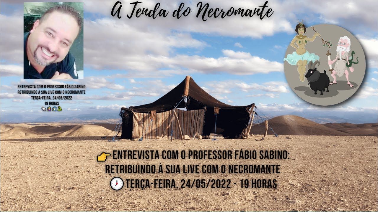 Live 23. Entrevista com o Professor Fábio Sabino: retribuindo à sua live com o Necromante