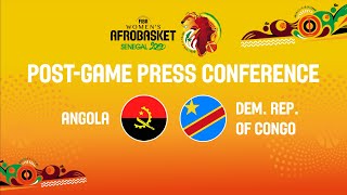 Press Conference - Angola v Dem. Rep. of the Congo